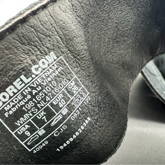 SOREL Roam Black Pink White Sport Slide Flatform Sandals sz 9 - Picture 10 of 11